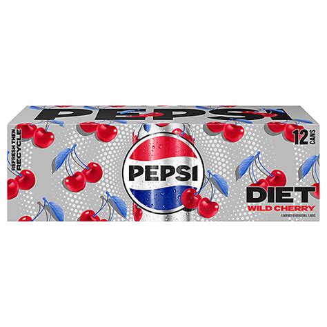 Pepsi Soda, Diet, Wild Cherry 12 ea | Diet | Chief Markets