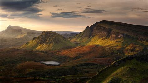 Aerial view of mountain, landscape, Scotland, mountains HD wallpaper | Wallpaper Flare