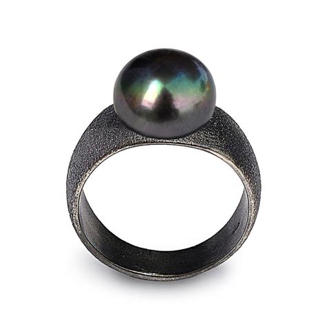 Pure Black Pearl Ring – aroshataglia