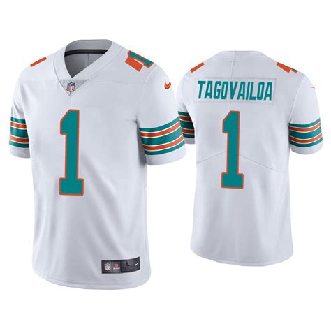 Youth kids Tua Tagovailoa Miami Dolphins color rush jersey white