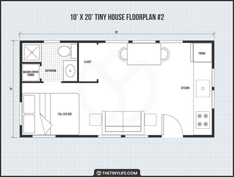 10 x 20 Tiny Home Designs, Floorplans, Costs And Inspiration - The Tiny Life