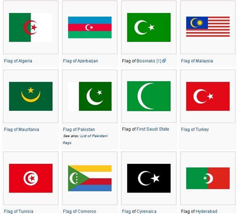 #FLAGS KNOWLEDGE flags of the world crescent moon and star #muslimsymbol #islamicsymbol | Flag ...