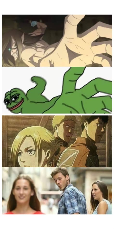 ATTACK ON TITAN | popular meme references em 2021 | Anime engraçado, Fotos de anime engraçada ...