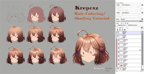 Hair Coloring/Shading Tutorial by krepexz Click... - How to Art