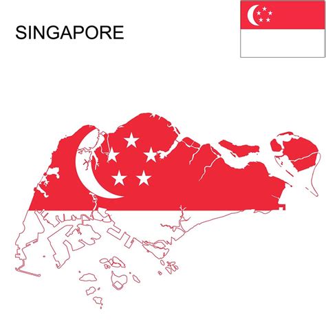 Singapore Flag Map and Meaning | Mappr