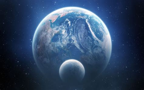 Earth, Space, Planet, Moon, Space Art Wallpapers HD / Desktop and Mobile Backgrounds