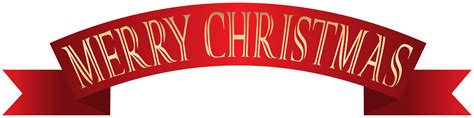 Merry Christmas Banner Transparent PNG Clip Art | Gallery Yopriceville - High-Quality Free ...