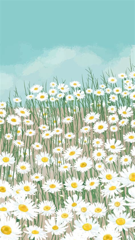 20 Excellent daisy flower wallpaper aesthetic You Can Save It At No Cost - Aesthetic Arena