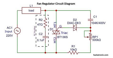 Circuit Of Fan Regulator Based On Triac And Capacitor » Hackatronic