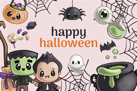 Cute Halloween Clipart Graphic by theclipatelier · Creative Fabrica