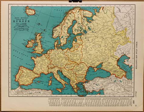 Vintage Europe Map