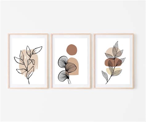 Set of 3 Abstract Wall Art Print Sets Minimalist Art Wall - Etsy | Feminine wall art, Etsy wall ...