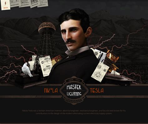 Nikola Tesla Tribute - One Page Website Award