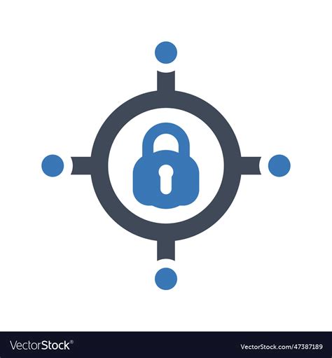 Network security flat icon Royalty Free Vector Image