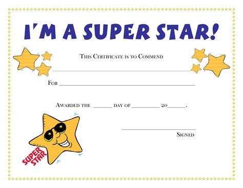 Printable Award Certificate Template