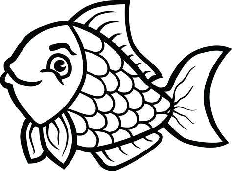 Table Manners Clipart Black And White Fish