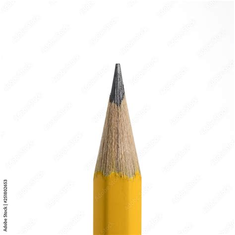 yellow pencil tip close up isolated on white background with clipping path. Stock Photo | Adobe ...