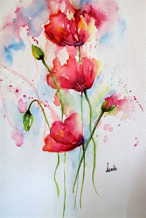 How To Paint Abstract Watercolor Flowers