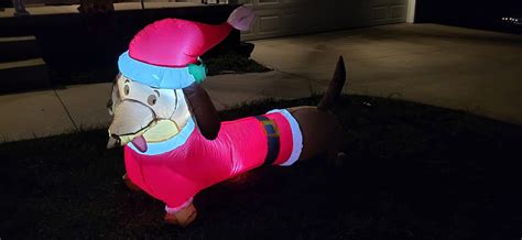 5 Feet Inflatable Christmas Dog with LED Lights - Costway