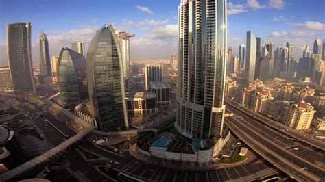 Modern Futuristic Architecture Of Dubai City Stock Footage SBV-332526106 - Storyblocks