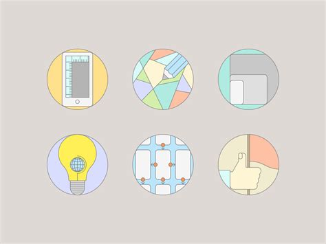 Flat Icons For Design Services by Alexander Bickov on Dribbble