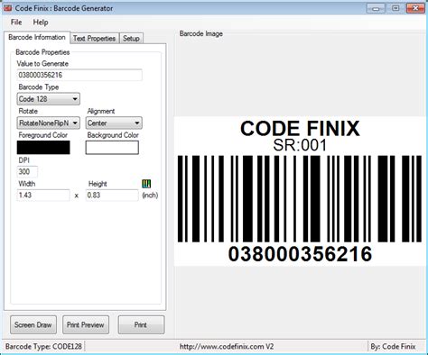 Code Finix - Barcode Generator