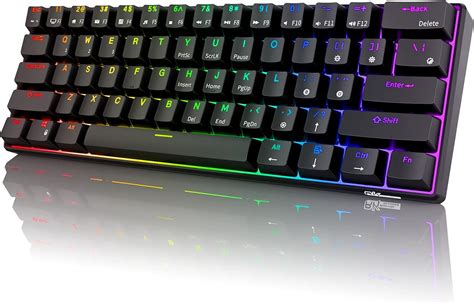 Amazon.com: RK ROYAL KLUDGE RK61 2.4Ghz Wireless/Bluetooth/Wired 60% Mechanical Keyboard, 61 ...