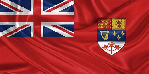 Canadian Red Ensign 1957-1965 Digital Art by Serge Averbukh - Pixels