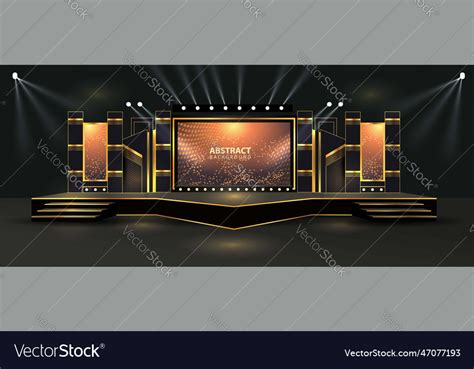 Event stage design for business conferences Vector Image