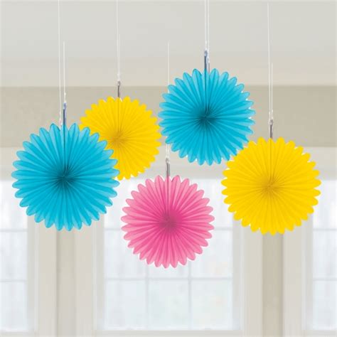 Party Camel - Multicoloured Paper Fan Decorations