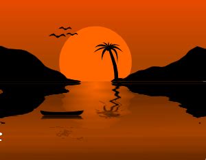 Sunset Water Scene Clip Art at Clker.com - vector clip art online, royalty free & public domain