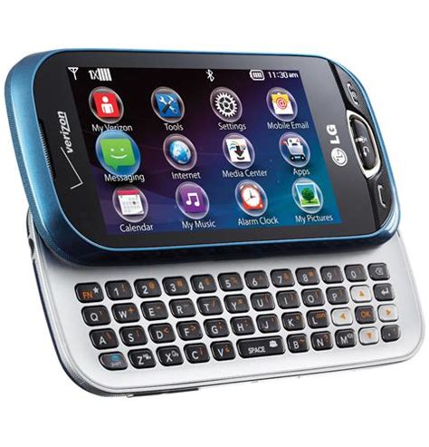 New Verizon LG Extravert 2 VN280 Smartphone Slide Out Keyboard MicroSD Slot Blue | eBay