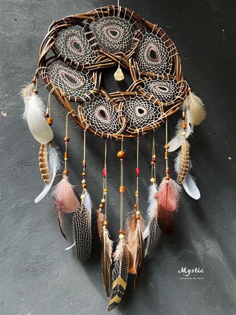 Well-made Dream Catcher Wood Wall Art, Large Dreamcatcher Wall Hanging, Stunning Beautifully ...