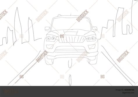 Hand Drawn Sketch Suv Vector & Photo (Free Trial) | Bigstock