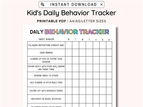 Free Printable Positive Behavior Charts - Printable Online