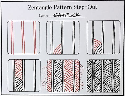 Tutorial : How to Draw the Zentangle Pattern Shattuck | Always Choose the Window Seat