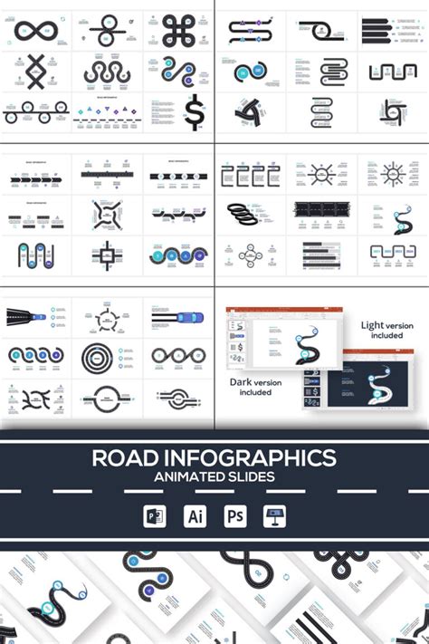 Road Animated Infographics – MasterBundles