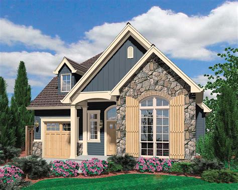 European Cottage Plan with High Ceilings - 69128AM | Architectural Designs - House Plans