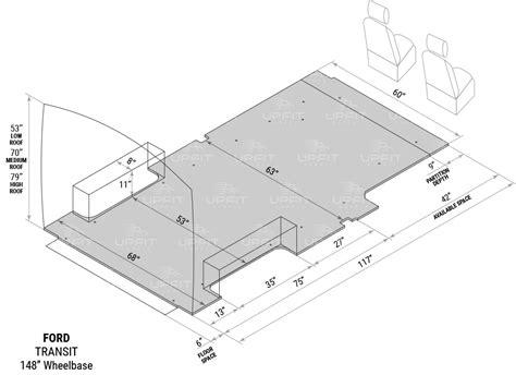 Ford Transit 148 Wb Interior Cargo Measurements Upfit Supply