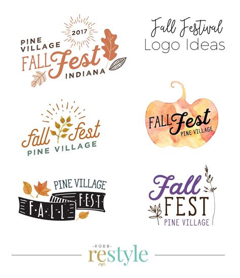 Fall Festival Event Logo Design Ideas by RobbRestyle.com Festival Names, Festival Logo, Festival ...