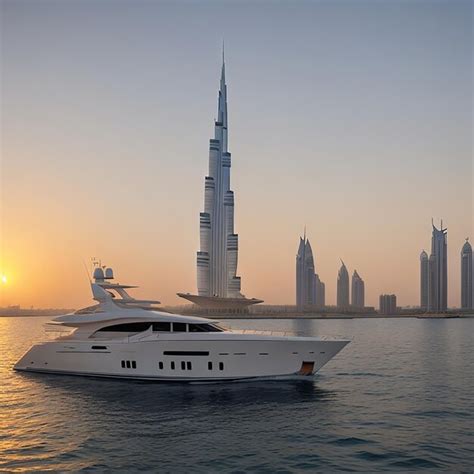 Premium AI Image | Luxury Yacht in Dubai