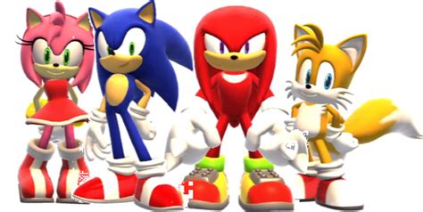 Image - Amy, Sonic, Knuckles and Tails.png - Idea Wiki