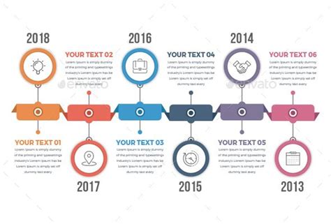 Horizontal Timeline Infographics | Infographic, Infographic design template, Infographic templates