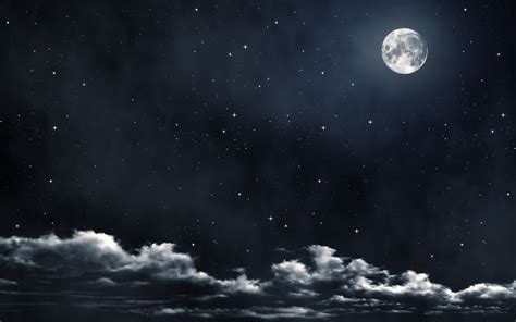 🔥 Download Moon Stars Clouds Wallpaper HD High Definition by @jonknapp | Wallpapers Desktop Mac ...