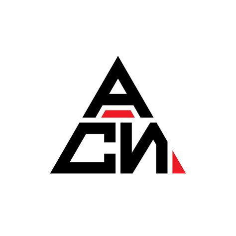 ACN triangle letter logo design with triangle shape. ACN triangle logo design monogram. ACN ...