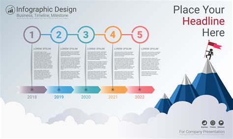 Milestone Infographic Timeline Excel Template