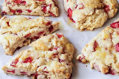 Strawberry Scones with Lemon Glaze - Tara's Multicultural Table