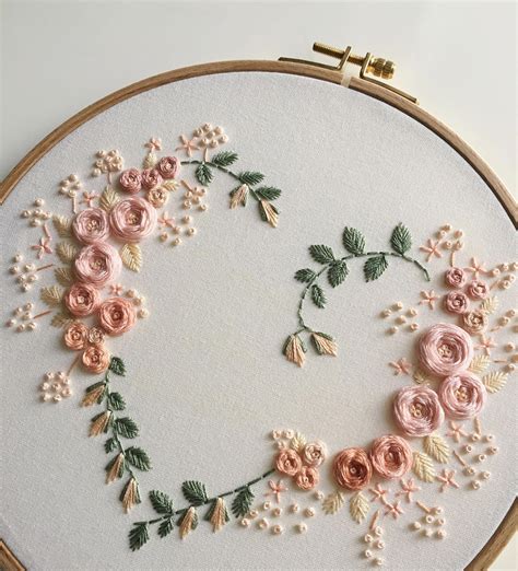 Hand Embroidery Pattern Flowers