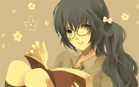 Anime Girl Reading Books Wallpapers - Wallpaper Cave