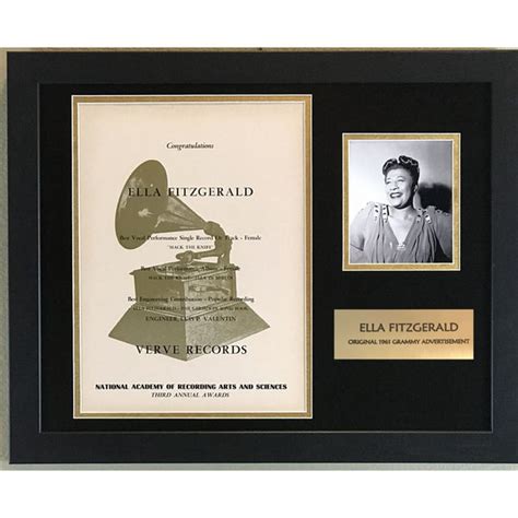 Ella Fitzgerald Original Grammy Advertisement Collage – MusicGoldmine.com